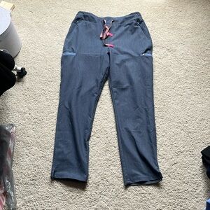 Figs NWOT size large cargo pant, Heather denim blue
